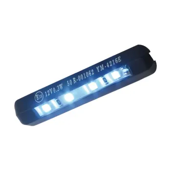 cafe 4 racer - License Plate Lighting "Micro Space" Black LED Aluminum Screw Distance: 45mm E-approved - HS MOTO Germany License plate lights 4251352606273