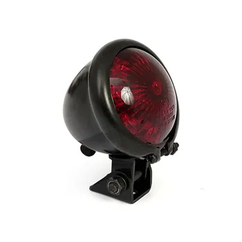 cafe 4 racer - Bates style LED taillight. Black. Red lens - MCS LED Rear lights 
