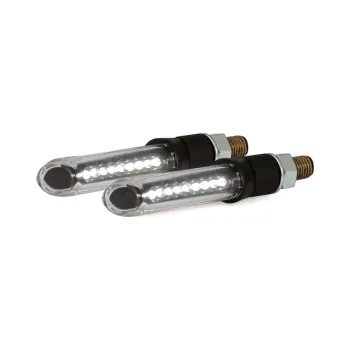 cafe 4 racer - Little Duke, mini turn signals. Chrome - MCS Standard indicators 