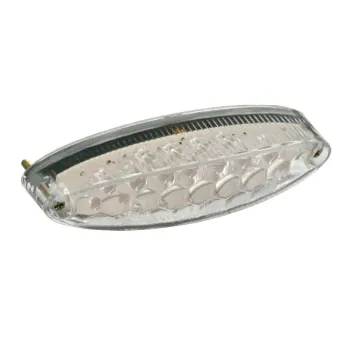 cafe 4 racer - PILLBOX - Billet Aluminium E-Marked LED Licence/Number Plate Illuminination Light  - Motone LED Rear lights 