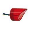 cafe 4 racer - Sharknose LED taillight. Red lens - MCS LED Rear lights 