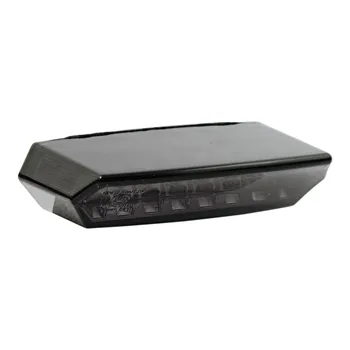 cafe 4 racer - Boston, LED taillight. Black. Smoke - MCS LED Rear lights 