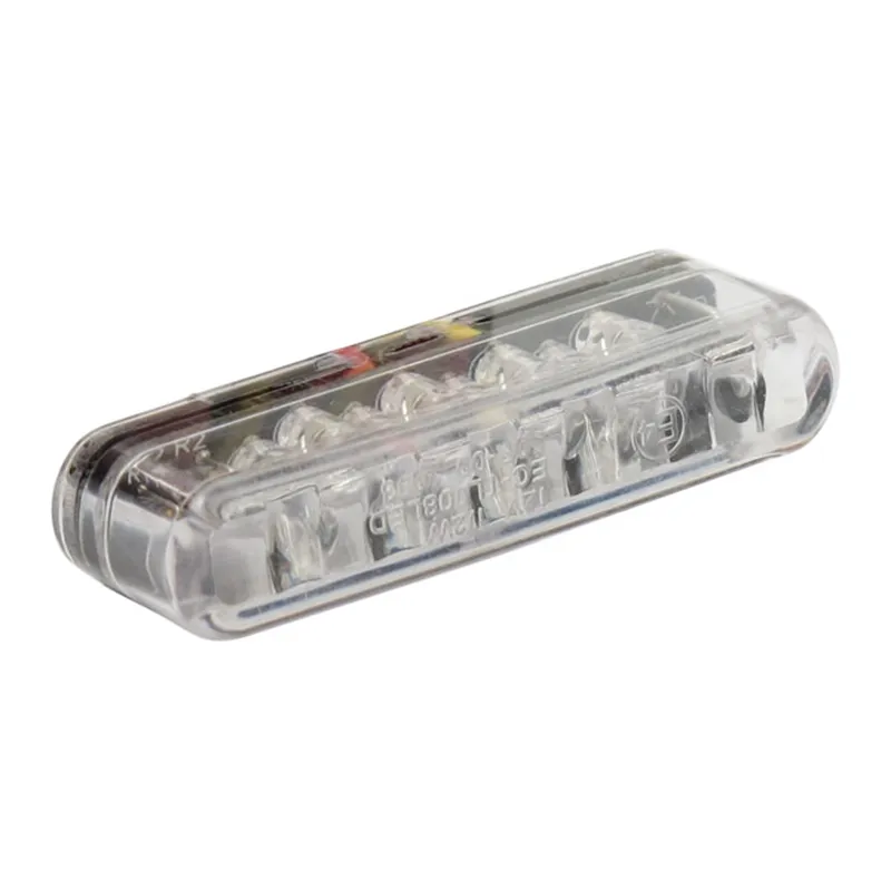 cafe 4 racer - Shorty LED taillight. horizontal use. Clear lens - MCS LED Rear lights 