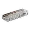 cafe 4 racer - Shorty LED taillight. horizontal use. Clear lens - MCS LED Rear lights 