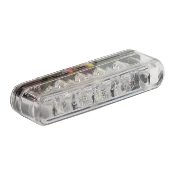 cafe 4 racer - Shorty LED taillight. horizontal use. Clear lens - MCS LED Rear lights 