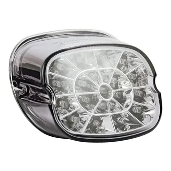 cafe 4 racer - Laydown shark tooth spider LED taillight. Light smoke lens - MCS LED Rear lights 