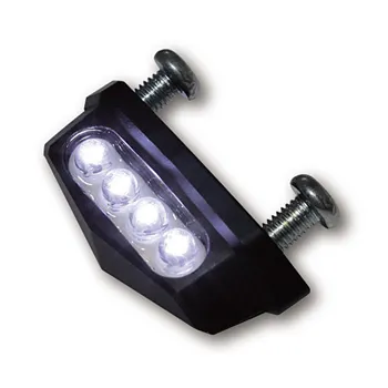 cafe 4 racer - LED osvetlenie evidenčného čísla Quadro, čierne. ECE appr. - MCS Osvetlenie ŠPZ 