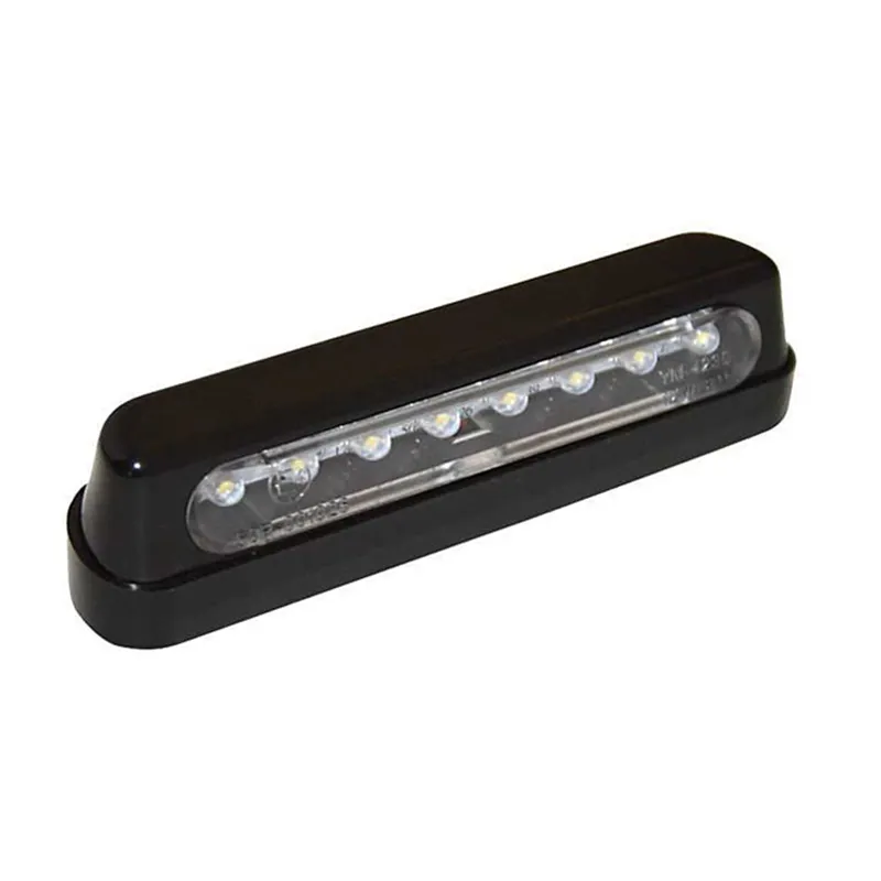 cafe 4 racer - LED license plate light maywood, black. ECE appr. - MCS License plate lights 