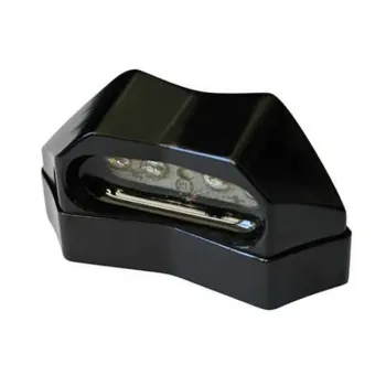 cafe 4 racer - License plate light, LED. Gloss black - MCS License plate lights 