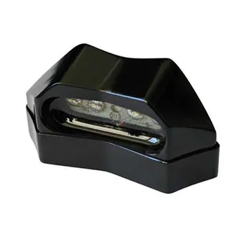 cafe 4 racer - LED license plate light lamar, black. ECE appr. - MCS License plate lights 