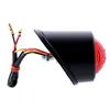 cafe 4 racer - Old school LED taillight, type 1. Black. Red lens - MCS LED Rear lights 
