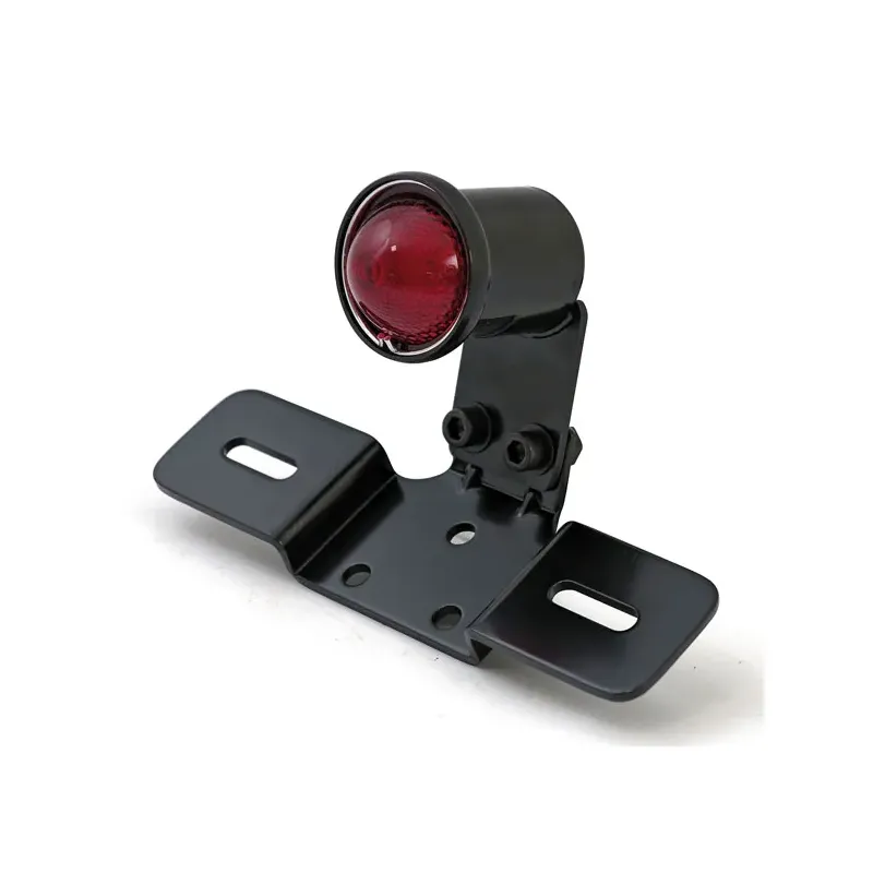 cafe 4 racer - Old School LED taillight, Type 3. Black. Red lens - MCS LED Rear lights 