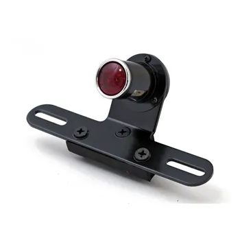 Old school LED taillight, type 5. Black. Red lens