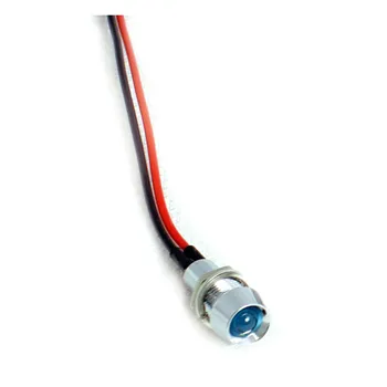 cafe 4 racer - Custom LED indicator light. 5/16", blue - MCS Dashboard indicators 