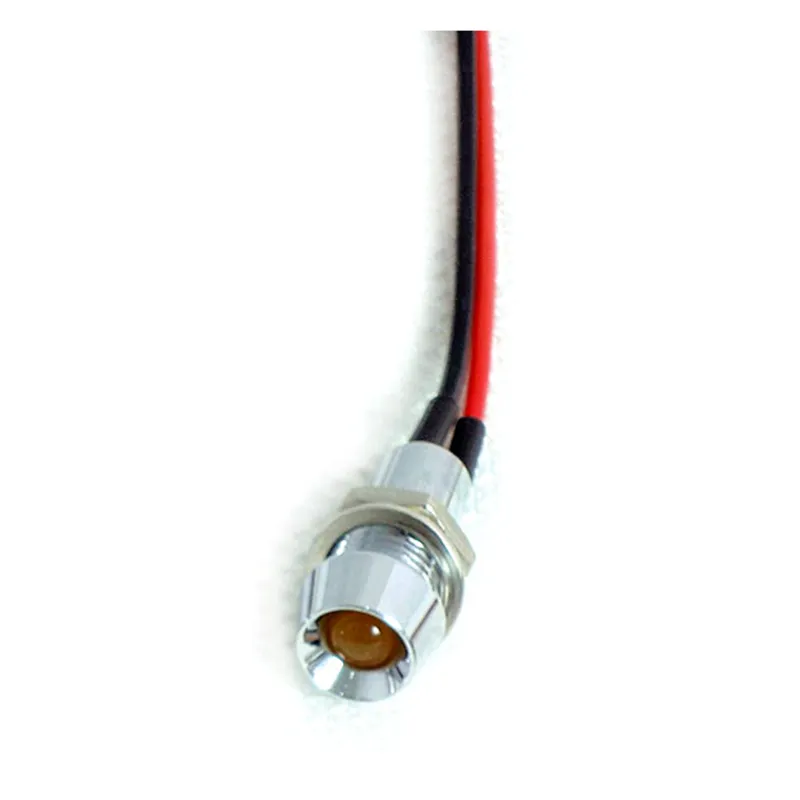 cafe 4 racer - Custom LED indicator light. 5/16", amber - MCS Dashboard indicators 