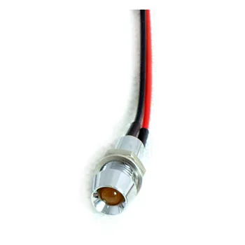cafe 4 racer - Custom LED indicator light. 5/16", amber - MCS Dashboard indicators 