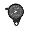 cafe 4 racer - LED mini speedo 2:1 kmh. Black with black face plate - MCS Analog speedometers 