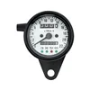 cafe 4 racer - LED mini speedo 2:1 kmh. Black with white face plate - MCS Analog speedometers 