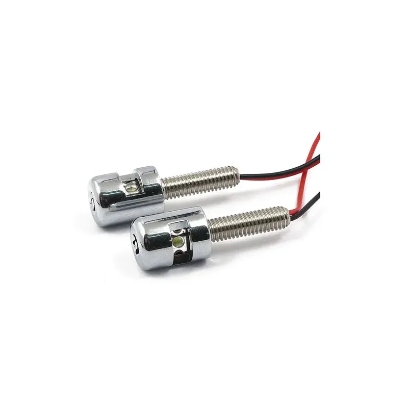 cafe 4 racer - License plate light, LED. Chrome - MCS License plate lights 