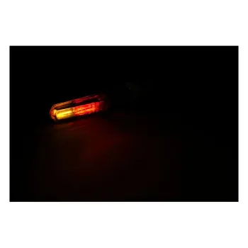 cafe 4 racer - Cob, LED taillight / turn signal combo. Black - MCS Standard indicators 