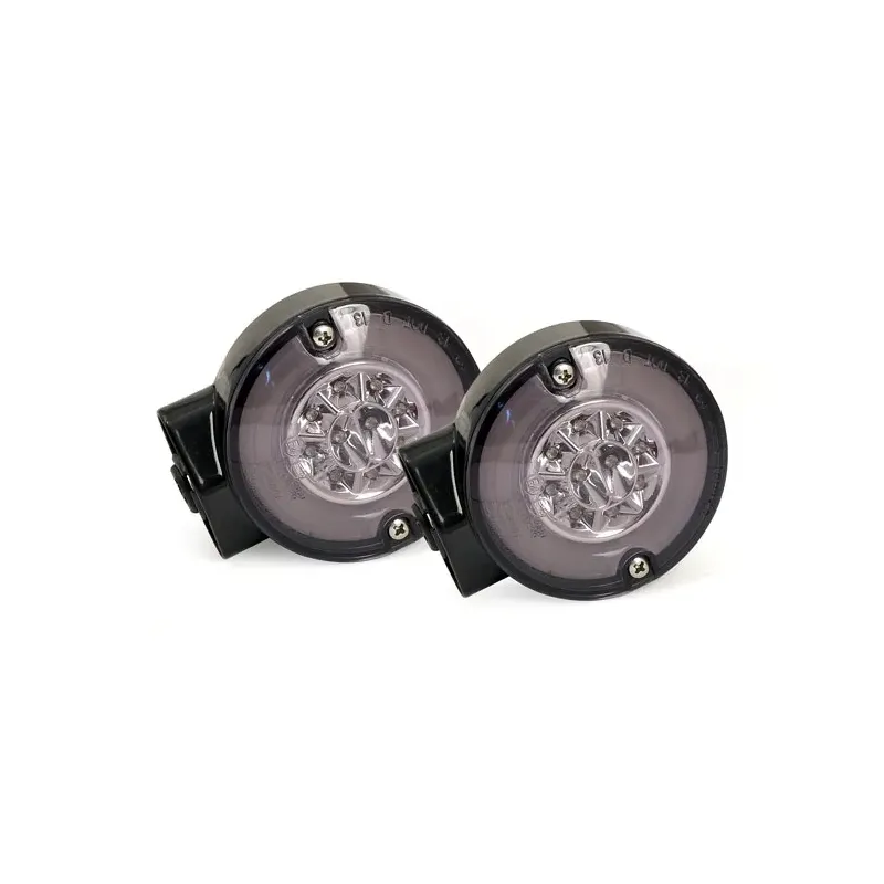 cafe 4 racer - Ringers, FL LED turn signals. Rear. Black - MCS Special indicators 
