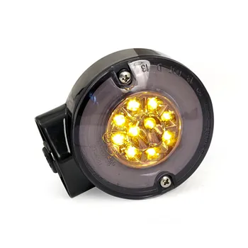 cafe 4 racer - Ringers, FL LED turn signals. Rear. Black - MCS Special indicators 