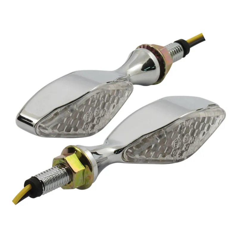 cafe 4 racer - Freestyle turn signals LED. Chrome - MCS Standard indicators 