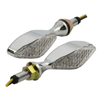 cafe 4 racer - Freestyle turn signals LED. Chrome - MCS Standard indicators 