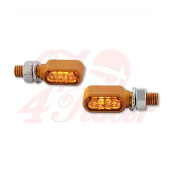 cafe 4 racer - Indikátory HIGHSIDER LED LITTLE BRONX - Highsider Standardní ukazatele směru 4054783560509