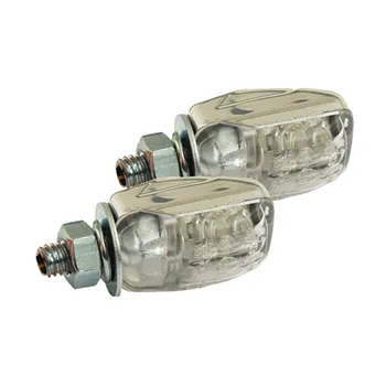 cafe 4 racer - Picco, mini LED smerovky. Chróm - MCS Standardní ukazatele směru 