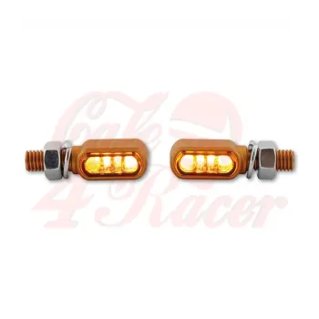 cafe 4 racer - Indikátory HIGHSIDER LED LITTLE BRONX - Highsider Standardní ukazatele směru 4054783560509
