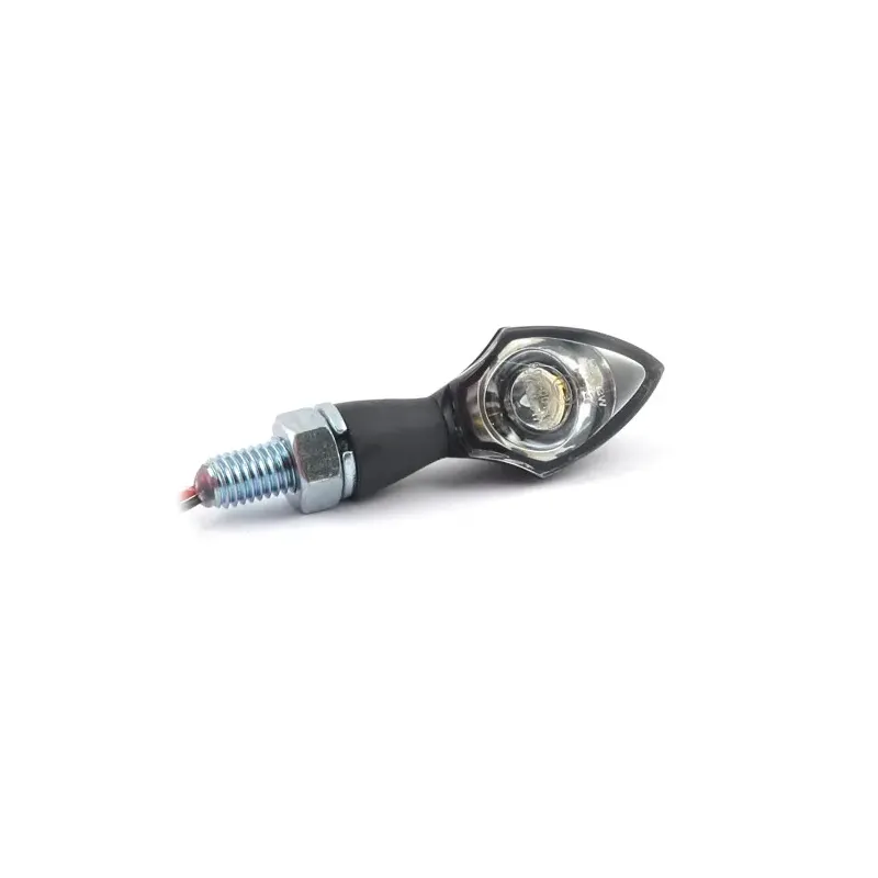 cafe 4 racer - Pen Head LED smerovky čierne/čierne šošovky - MCS Standardní ukazatele směru 