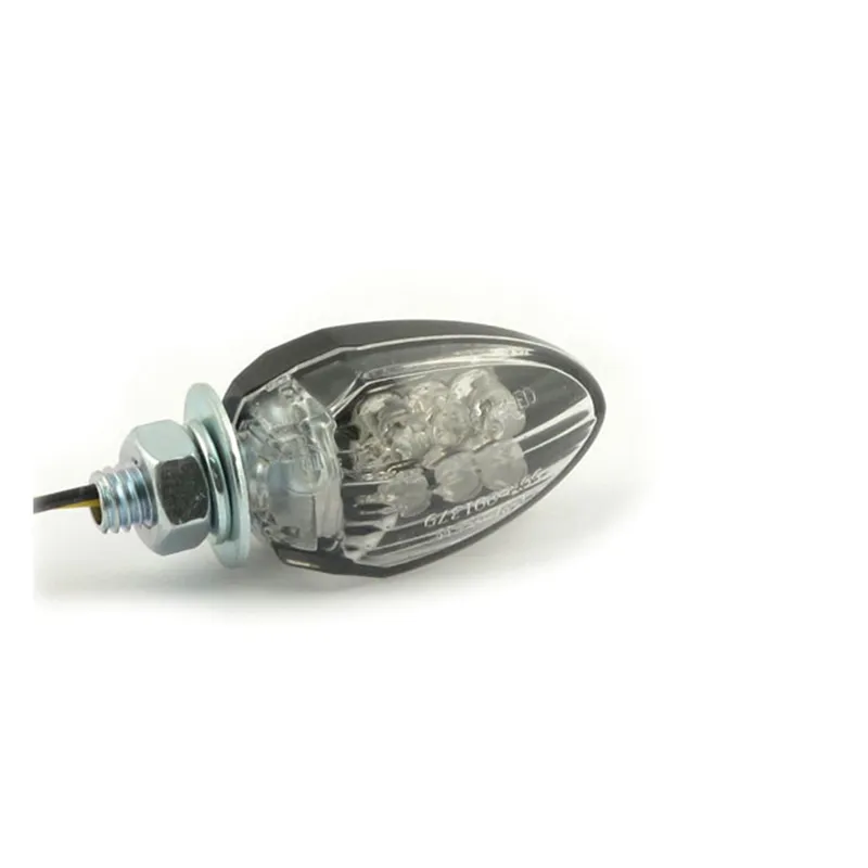 cafe 4 racer - Drop, LED turn signals. Black - MCS Standard indicators 