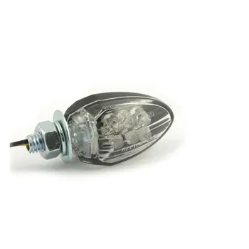 cafe 4 racer - Drop, LED turn signals. Black - MCS Standard indicators 