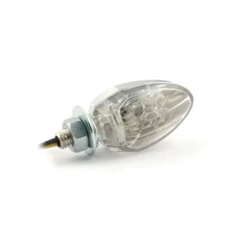 cafe 4 racer - Harpoon, LED turn signal set. 20mm stem. Black - MCS Standard indicators 