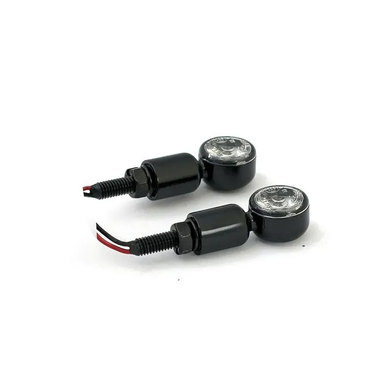 cafe 4 racer - Mc1 LED turn signals black, clear lens - MCS Standard indicators 