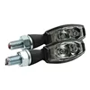 cafe 4 racer - Blaze LED turn signals ECE. Black with clear lens - MCS Standard indicators 