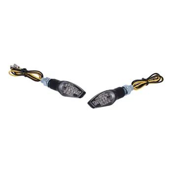 cafe 4 racer - Nova, LED turn signal set. Black - MCS Standard indicators 