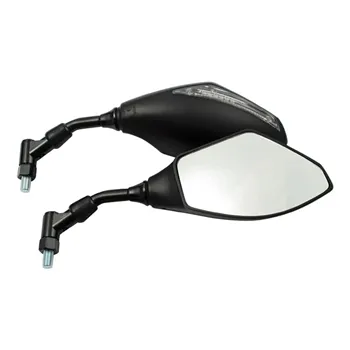 cafe 4 racer - Wrapp LED turn signal mirror set. Black - MCS Standard mirrors 