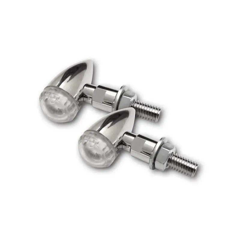 PB2 LED turn signals chrome, clear lens