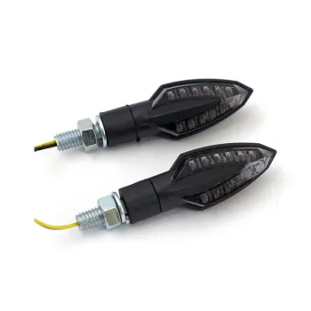 cafe 4 racer - Mini Indicator "Arrow" black tinted glass M8 short E-approved - HS MOTO Germany Standard indicators 4251352607058