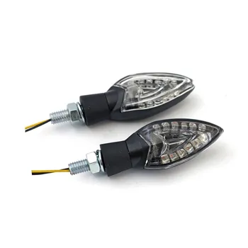 cafe 4 racer - Spades, LED turn signal set. Black - MCS Standard indicators 