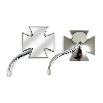 cafe 4 racer - DAYTONA Handlebar mirror D-4 black HEXAGON - Daytona Standard mirrors 4251352657886