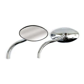 cafe 4 racer - OVAL MIRROR SET, WITH STYLED STEM - MCS Standard mirrors 