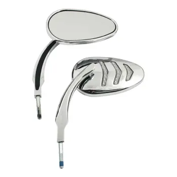 cafe 4 racer - NESS SCOOP CHROME MIRROR, LEFT - ARLEN NESS Standard mirrors 