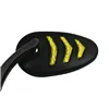 cafe 4 racer - LED billet turn signal mirror set. Black - MCS Standard mirrors 