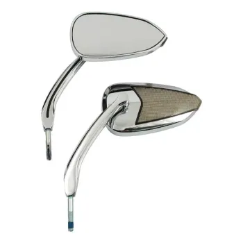cafe 4 racer - H-D style mirror set. Chrome - MCS Standard mirrors 