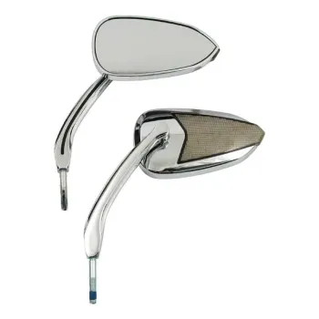 cafe 4 racer - Tripper mirror set. Chrome - MCS Standard mirrors 