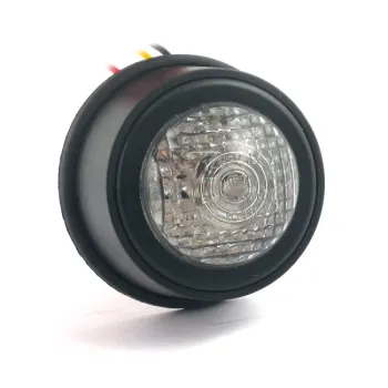 cafe 4 racer - Old school LED taillight, type 2. Black. Clear lens - MCS LED Rear lights 
