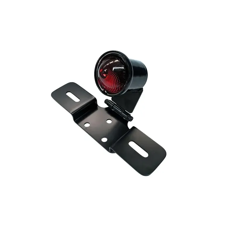 cafe 4 racer - Old school LED taillight, type 6. Black. Red lens - MCS LED Rear lights 